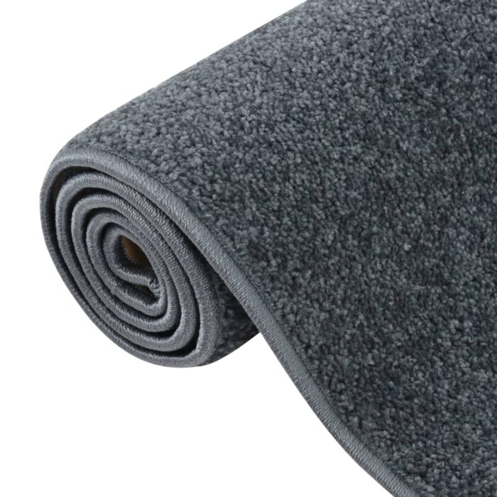 Tapis à poils courts 160x230 cm Anthracite – Image 4