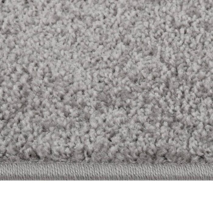 Tapis à poils courts 80x150 cm Gris – Image 3