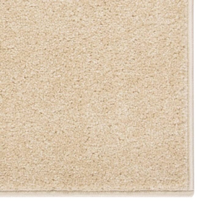 Tapis à poils courts 160x230 cm Beige – Image 3