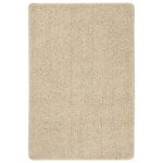 Tapis shaggy antidérapant Crème 140x200 cm