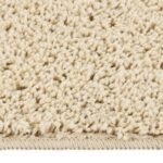 Tapis shaggy antidérapant Crème 140x200 cm – Image 2