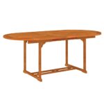 Table de jardin 200x100x75 cm Bois d'eucalyptus solide