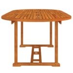 Table de jardin 200x100x75 cm Bois d'eucalyptus solide – Image 2