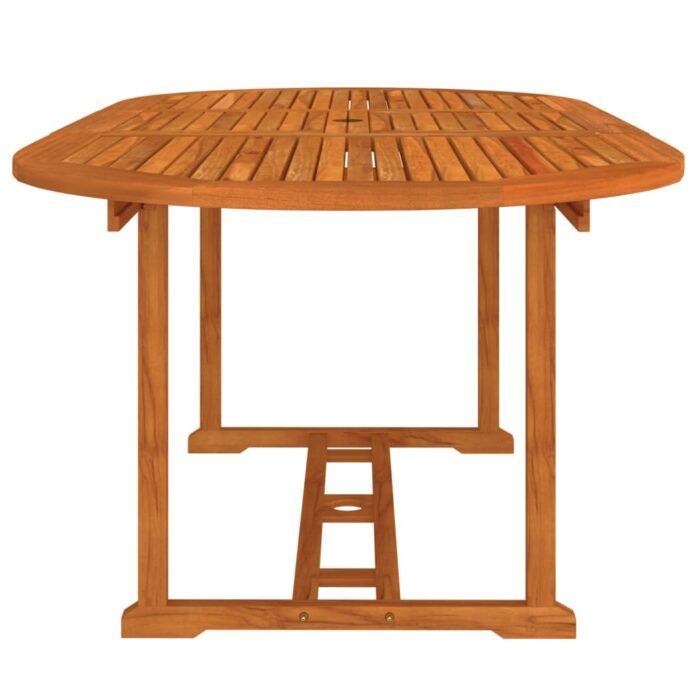 Table de jardin 200x100x75 cm Bois d'eucalyptus solide – Image 2