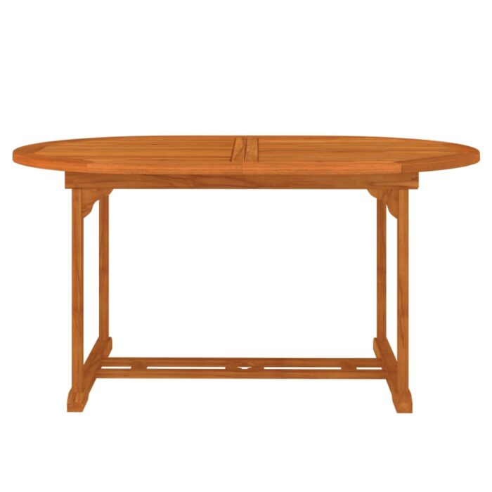 Table de jardin 200x100x75 cm Bois d'eucalyptus solide – Image 5