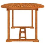 Table de jardin 200x100x75 cm Bois d'eucalyptus solide – Image 6