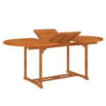 Table de jardin 200x100x75 cm Bois d'eucalyptus solide – Image 8