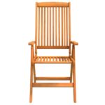 Chaises de jardin pliables lot de 2 Bois d'eucalyptus massif – Image 2