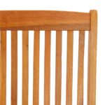 Chaises de jardin pliables lot de 2 Bois d'eucalyptus massif – Image 8
