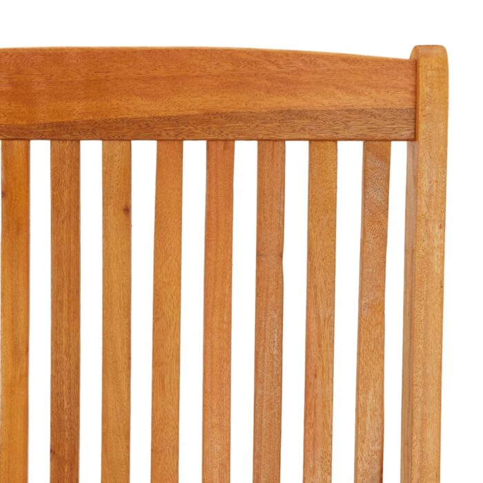 Chaises de jardin pliables lot de 2 Bois d'eucalyptus massif – Image 8