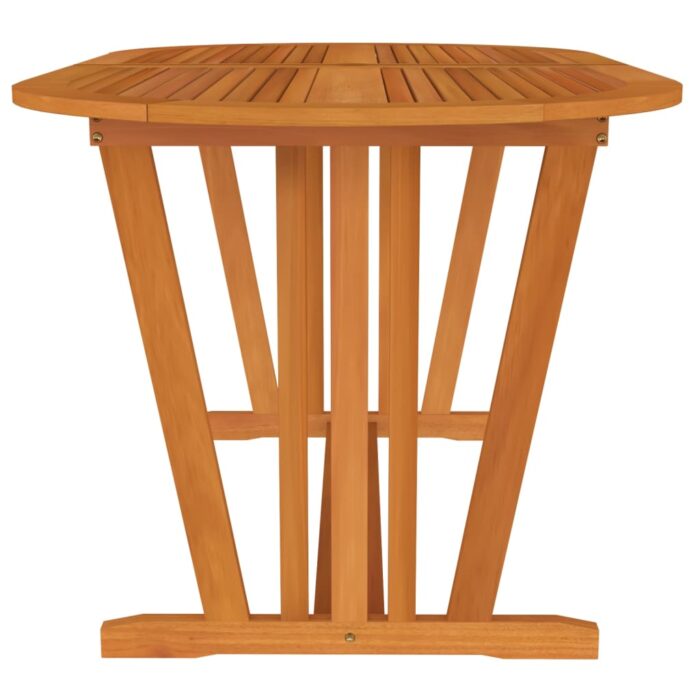 Table de jardin 160x85x75 cm Bois d'eucalyptus solide – Image 2