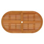 Table de jardin 160x85x75 cm Bois d'eucalyptus solide – Image 3