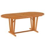 Table de jardin 200x100x75 cm Bois d'eucalyptus solide