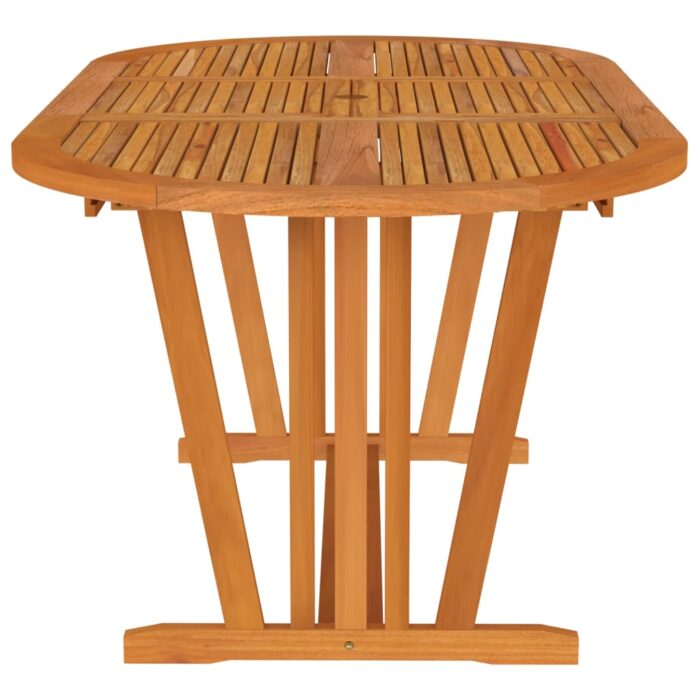 Table de jardin 200x100x75 cm Bois d'eucalyptus solide – Image 2