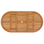 Table de jardin 200x100x75 cm Bois d'eucalyptus solide – Image 3