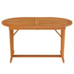 Table de jardin 200x100x75 cm Bois d'eucalyptus solide – Image 5