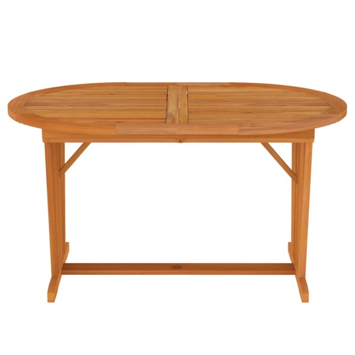 Table de jardin 200x100x75 cm Bois d'eucalyptus solide – Image 5