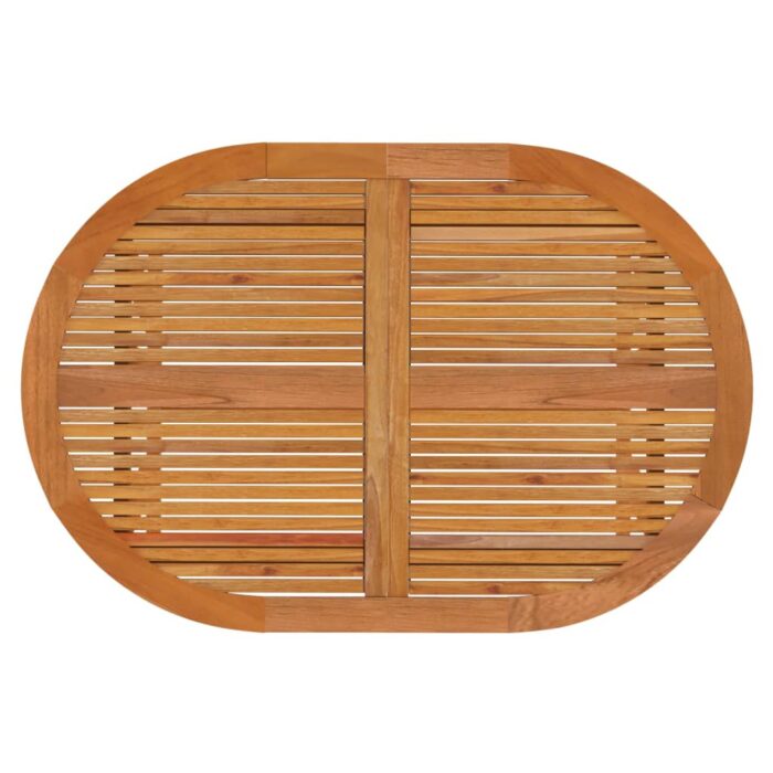 Table de jardin 200x100x75 cm Bois d'eucalyptus solide – Image 7