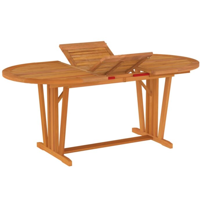 Table de jardin 200x100x75 cm Bois d'eucalyptus solide – Image 8