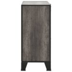 Armoires de rangement 2 pcs Gris 72x36x82 cm Métal et MDF – Image 4