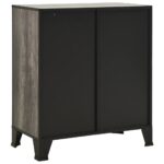 Armoires de rangement 2 pcs Gris 72x36x82 cm Métal et MDF – Image 5