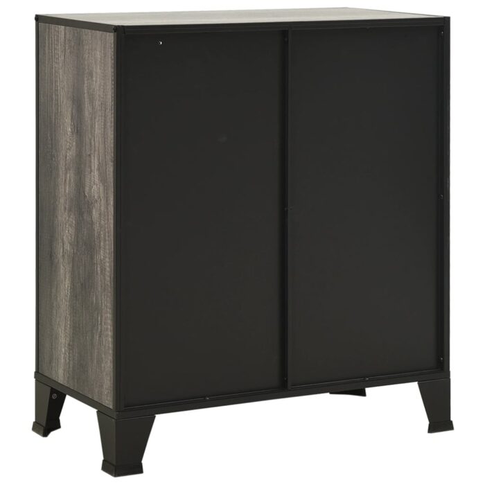 Armoires de rangement 2 pcs Gris 72x36x82 cm Métal et MDF – Image 5