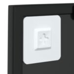 Miroir mural Noir 40x40 cm métal – Image 3