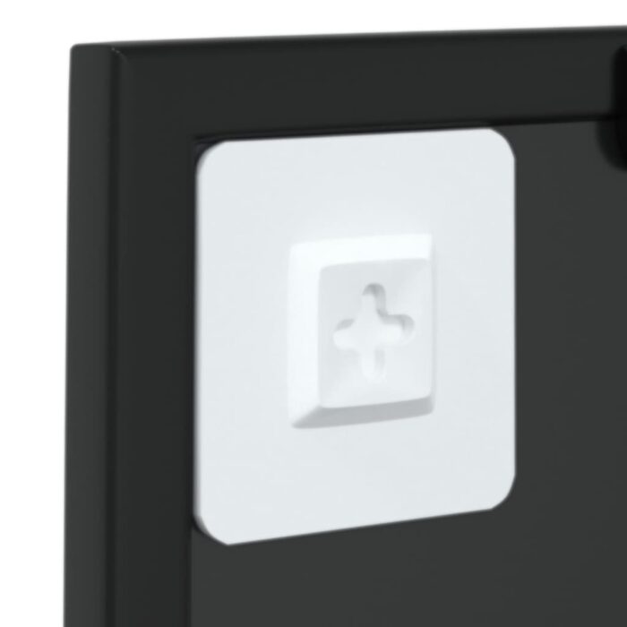 Miroir mural Noir 40x40 cm métal – Image 3