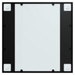 Miroir mural noir 60x60 cm métal – Image 2