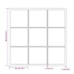 Miroir mural noir 60x60 cm métal – Image 4