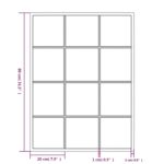 Miroir mural noir 80x60 cm métal – Image 6