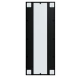 Miroir mural noir 100x40 cm métal – Image 2