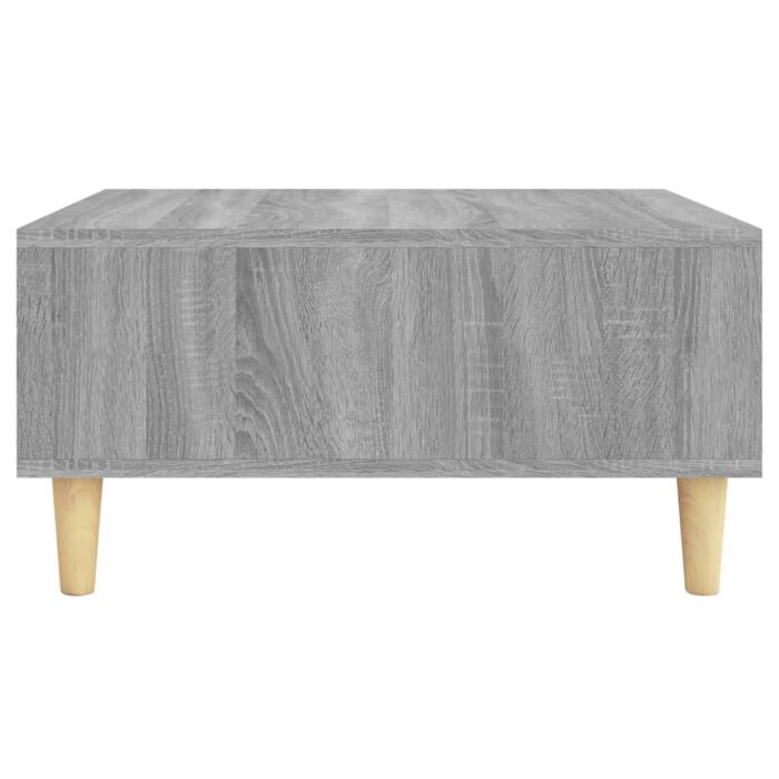 Table basse sonoma gris 60x60x30 cm bois d'ingénierie – Image 3