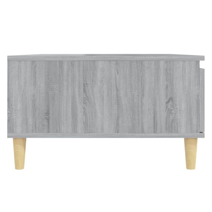 Table basse sonoma gris 90x60x35 cm bois d'ingénierie – Image 5