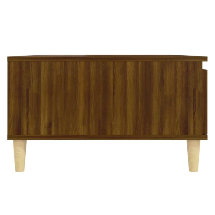 Table basse chêne marron 90x60x35 cm bois d'ingénierie – Image 5