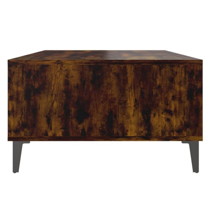 Table basse chêne fumé 103,5x60x35 cm bois d'ingénierie – Image 4