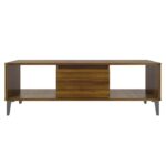 Table basse Chêne marron 103,5x60x35 cm Bois d'ingénierie – Image 4