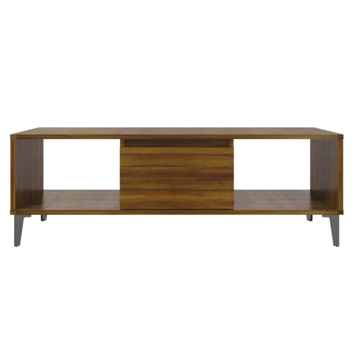 Table basse Chêne marron 103,5x60x35 cm Bois d'ingénierie – Image 4