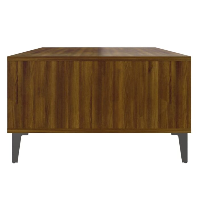 Table basse Chêne marron 103,5x60x35 cm Bois d'ingénierie – Image 5