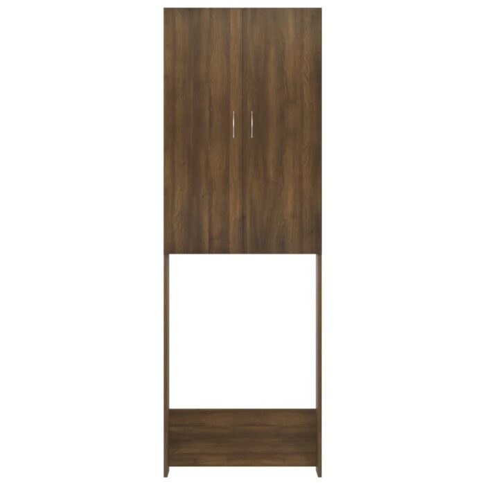 Meuble pour machine à laver Chêne marron 64x25,5x190 cm – Image 5