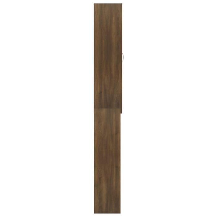 Meuble pour machine à laver Chêne marron 64x25,5x190 cm – Image 6