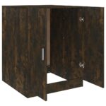 Meuble pour machine à laver Chêne fumé 71x71,5x91,5 cm – Image 5