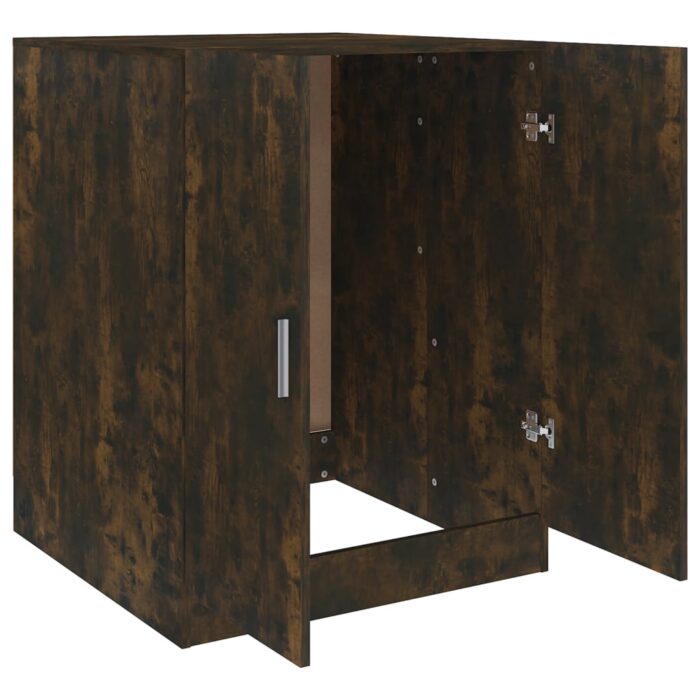 Meuble pour machine à laver Chêne fumé 71x71,5x91,5 cm – Image 5