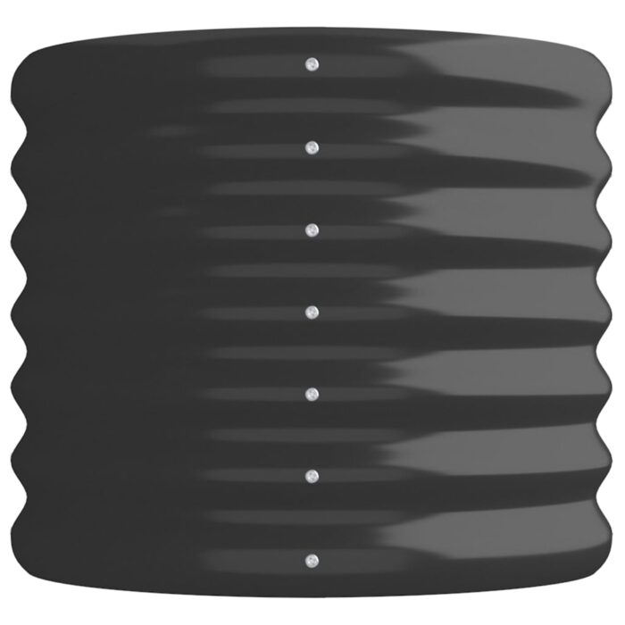 Lit surélevé de jardin Acier enduit de poudre Anthracite – Image 2