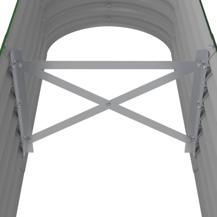 Lit surélevé de jardin Acier enduit de poudre 152x40x36 cm Vert – Image 3