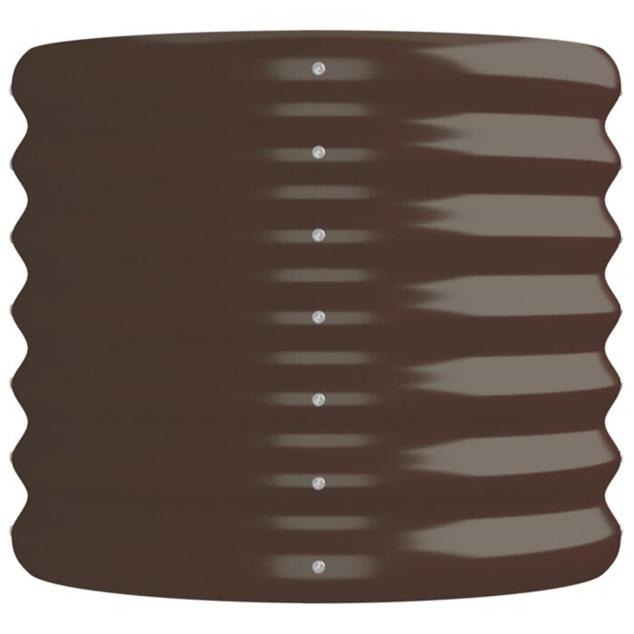 VXL8720286855737_g_en_hd_2.jpg Lit surélevé de jardin Acier enduit de poudre marron – Image 2
