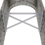 Lit surélevé de jardin Acier enduit de poudre Argenté – Image 3