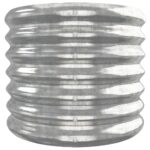 Lit surélevé de jardin Acier enduit de poudre Argenté – Image 2