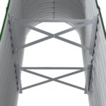 Lit surélevé de jardin Acier enduit de poudre 114x40x68 cm Vert – Image 3