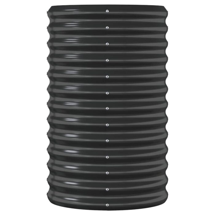 Lit surélevé de jardin Acier enduit de poudre Anthracite – Image 2